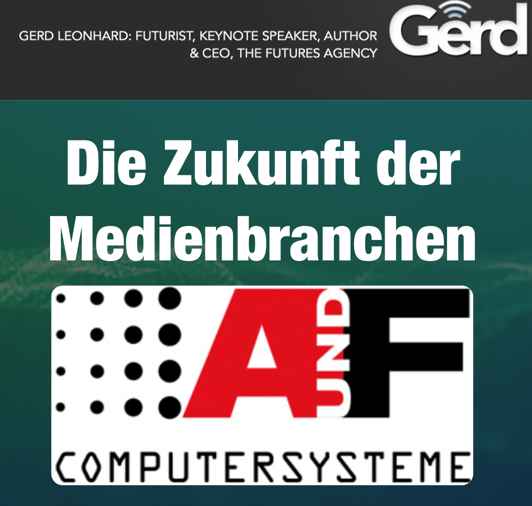 » Zukunft der Medien / Future of Media (Focus on Print) Slides from A